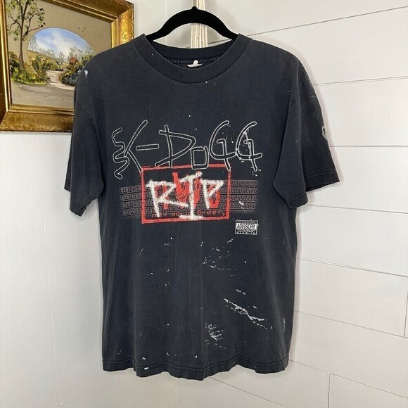 K-Dogg VTG RIP NWO Konnan Wresting Tee New World Order Str8 Up Distressed M - Picture 1 of 9
